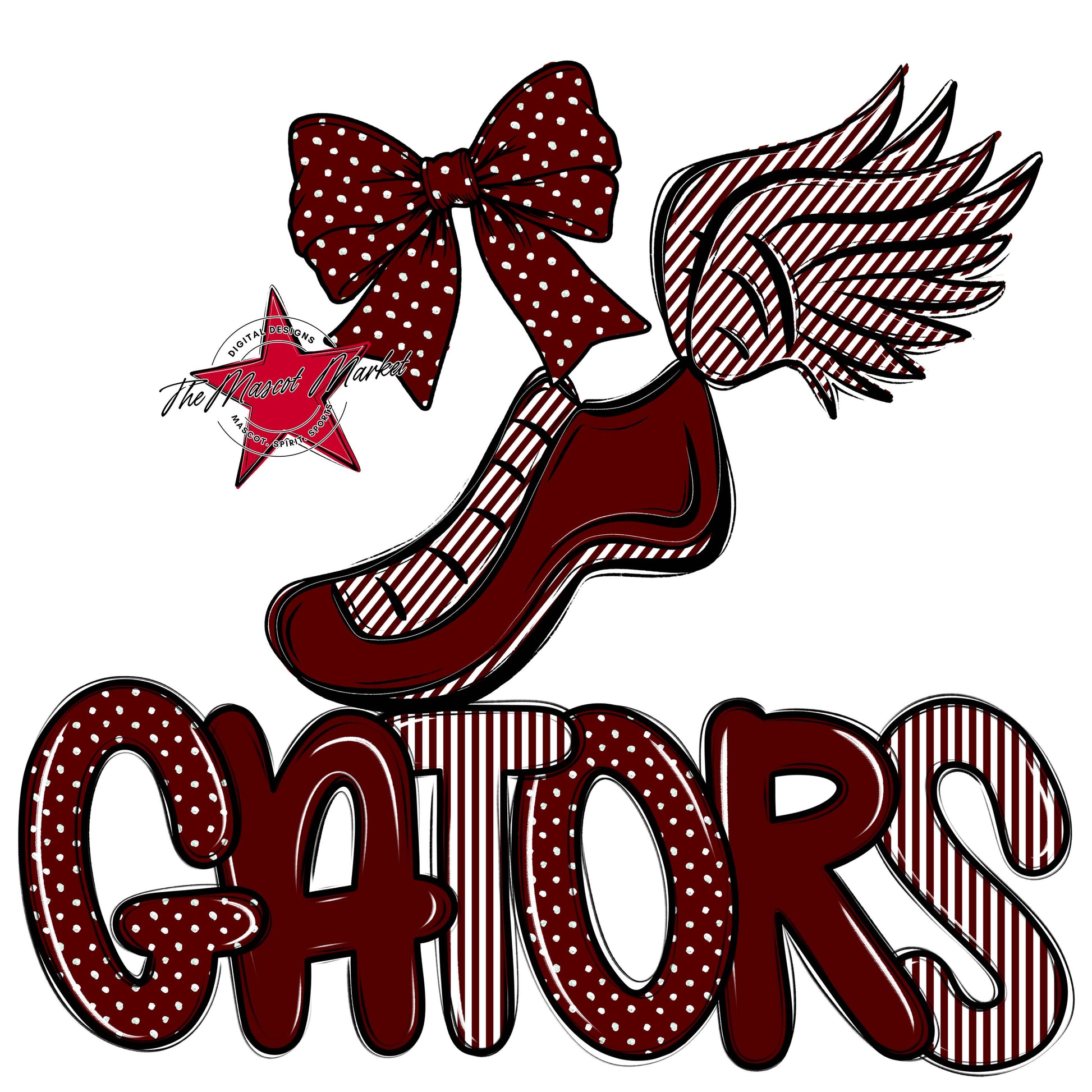 Gators Track Spirit Design-Maroon