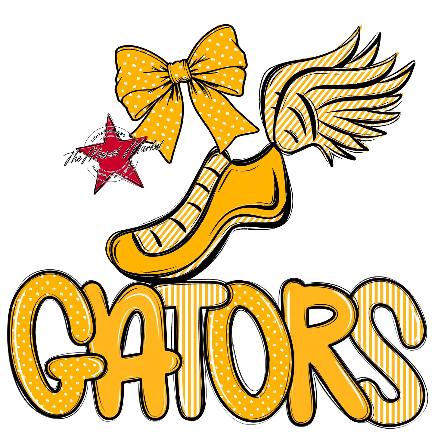 Gators Track Spirit Design-Yellow
