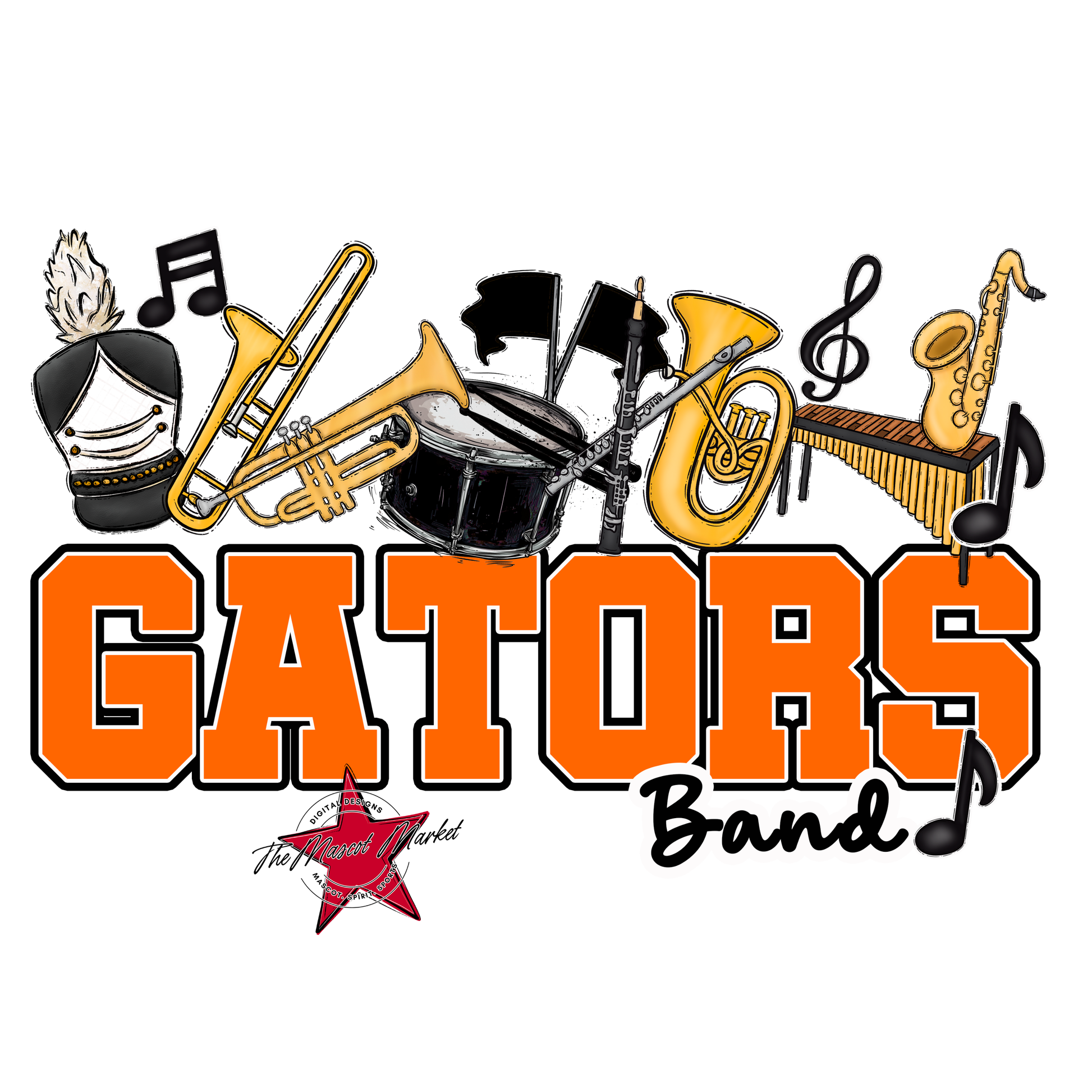 Gators Varsity Band-Orange