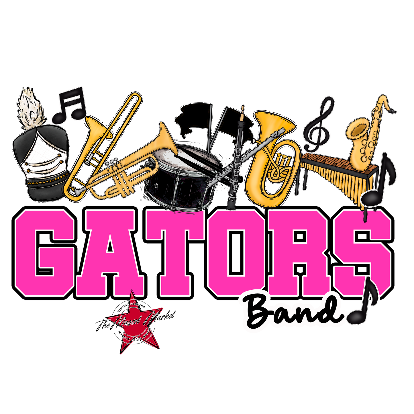 Gators Varsity Band-Pink
