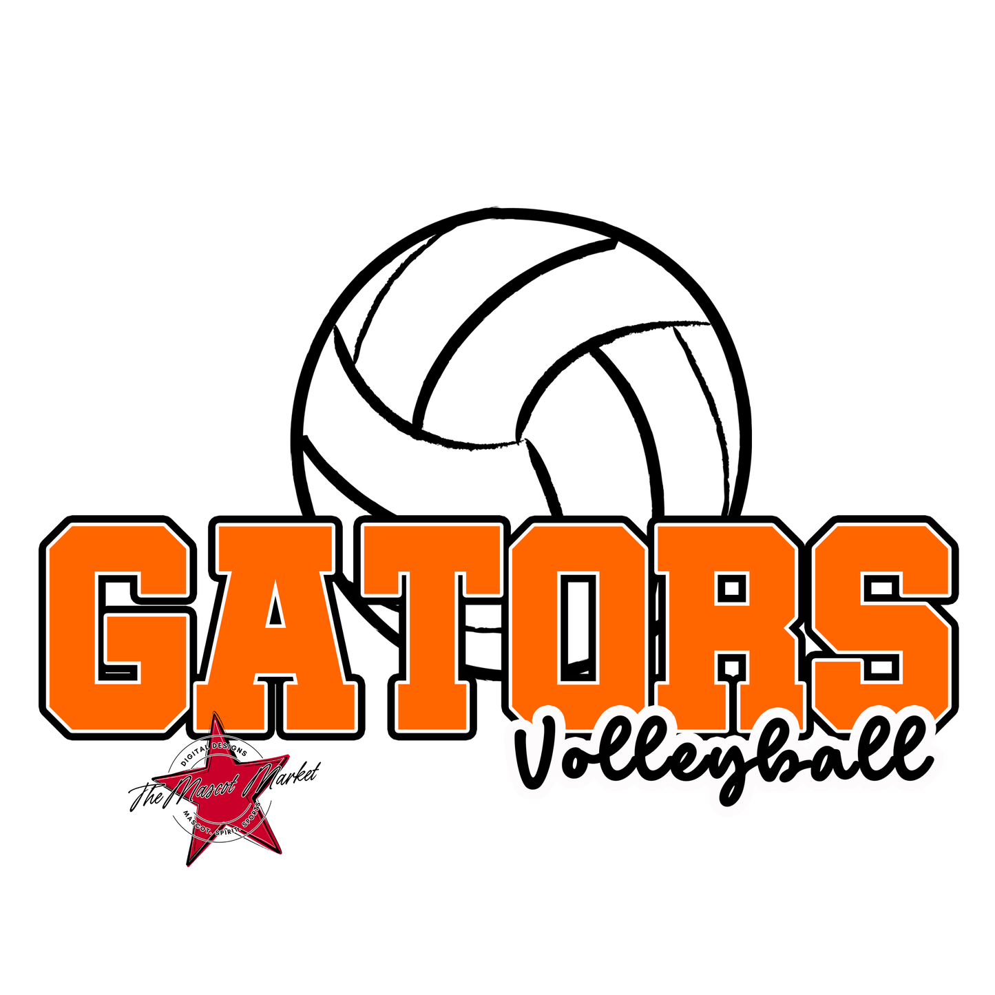 Gators Varsity Volleyball-Orange
