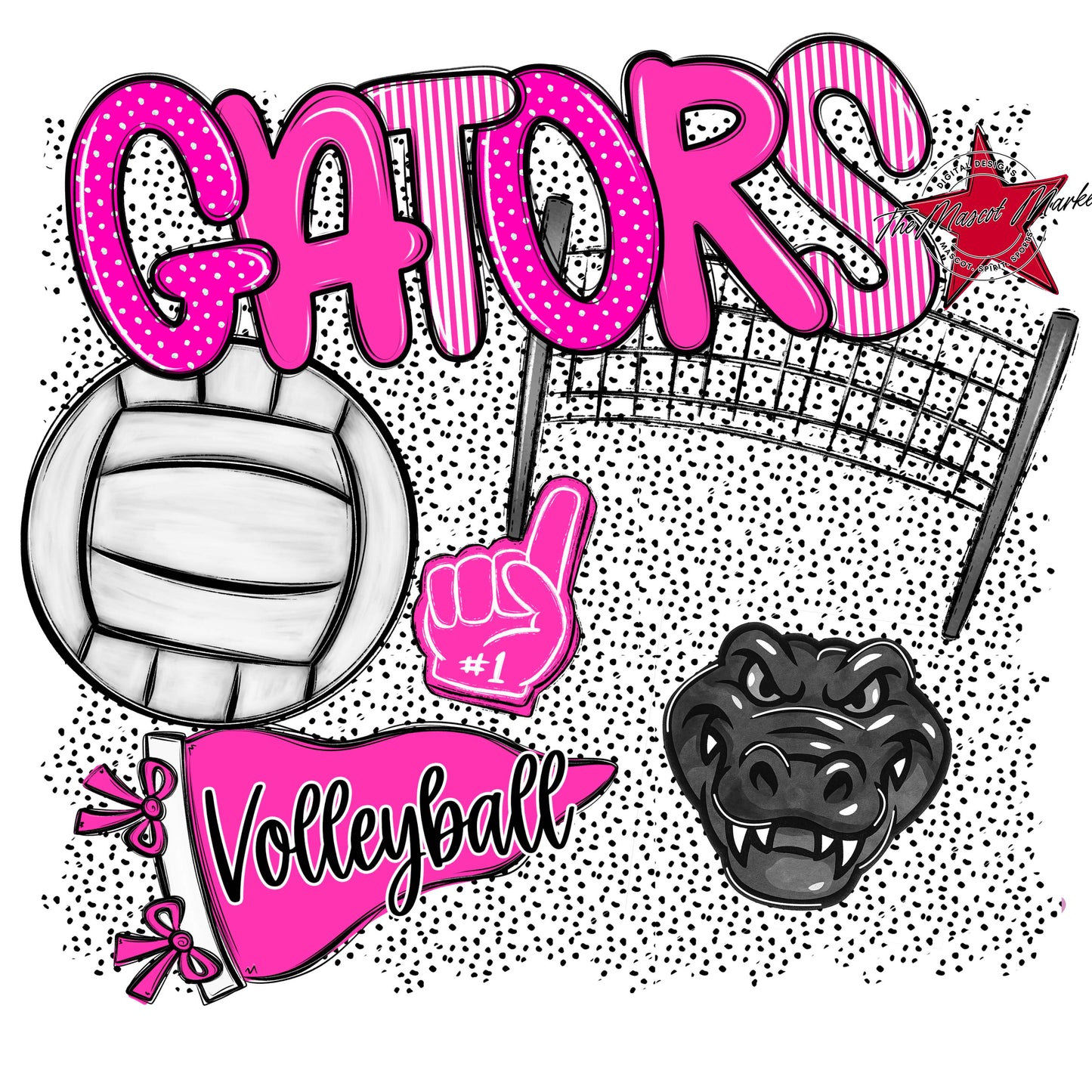 Gators Volleyball Spirit-Pink