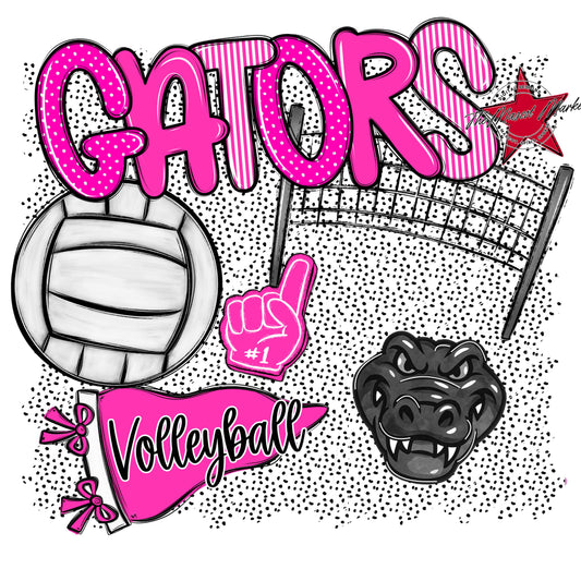 Gators Volleyball Spirit-Pink