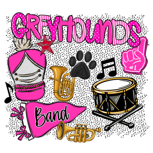 Greyhounds Band Spirit-Pink