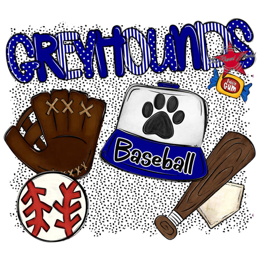 Greyhounds Baseball Spirit-Blue