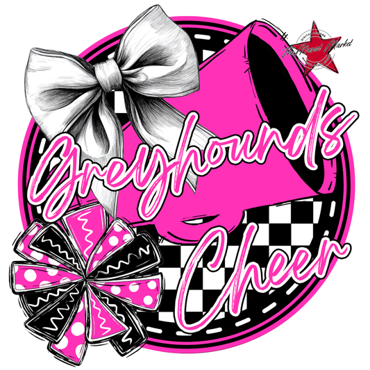 Greyhounds Circle Cheer Design-Pink
