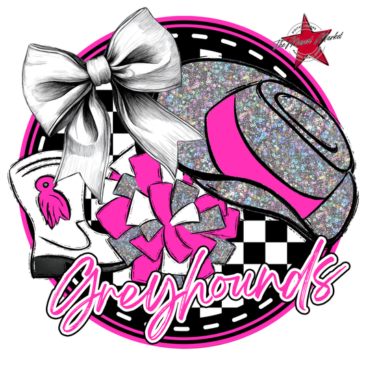 Greyhounds Circle Drillteam Design-Pink