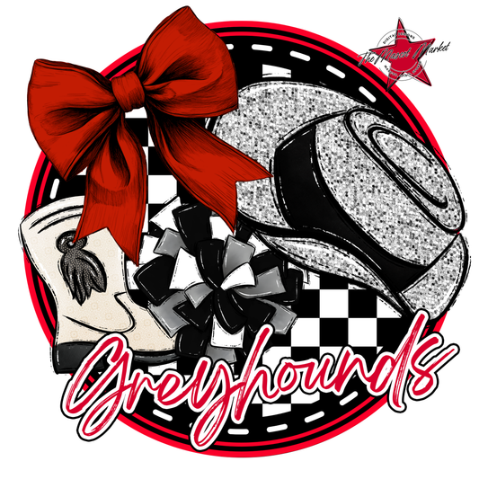 Greyhounds Circle Drillteam Design-Red