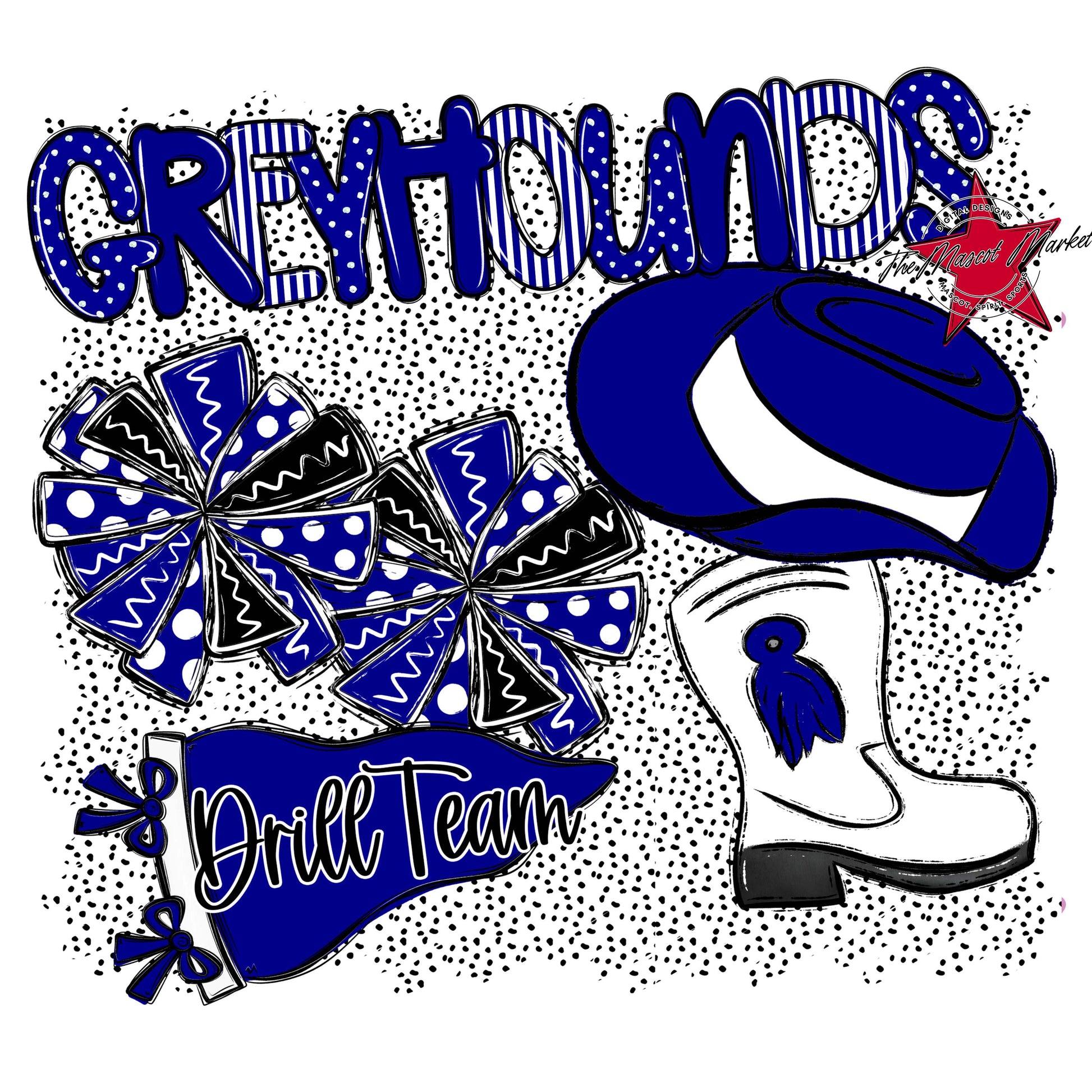 Greyhounds Drillteam Spirit-Blue