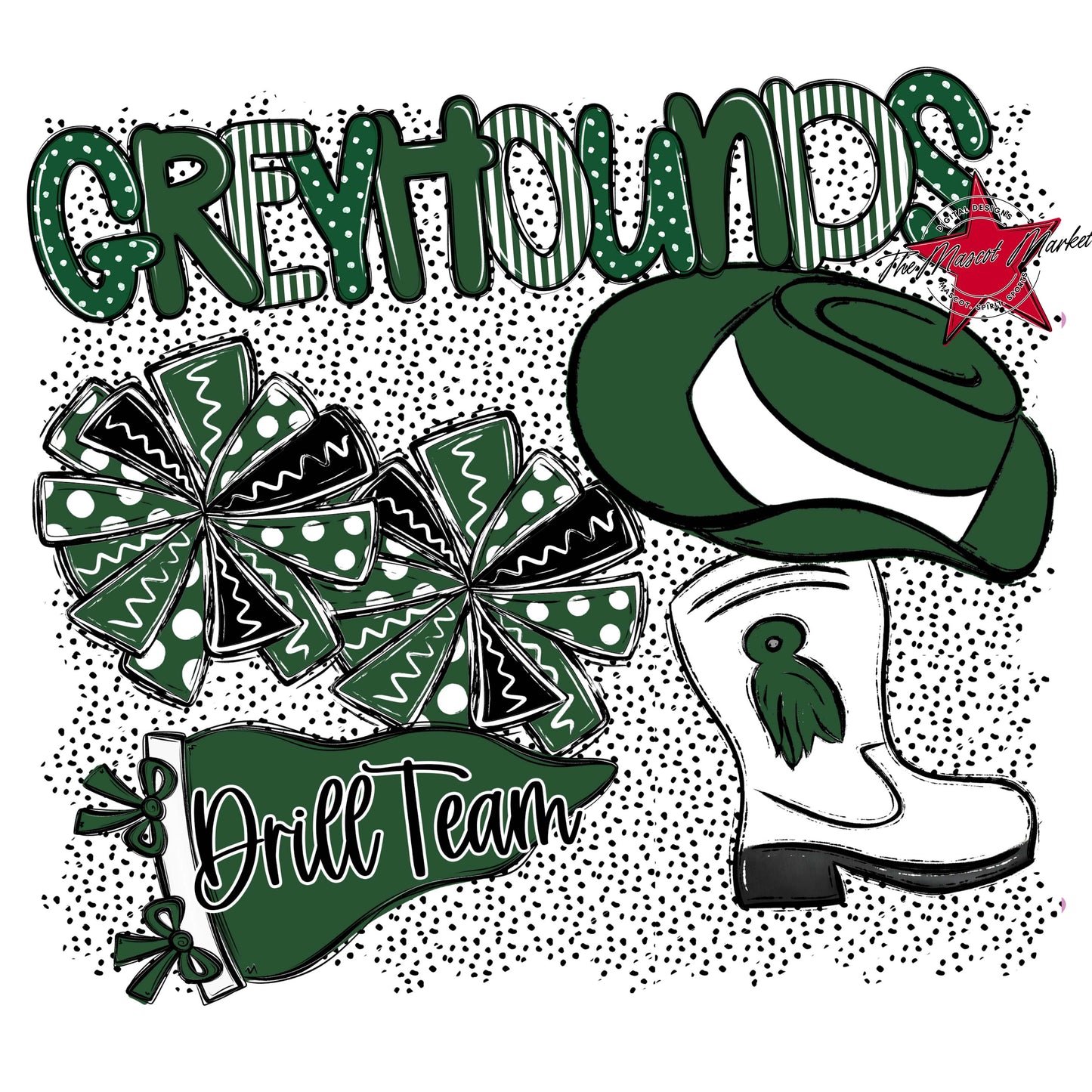 Greyhounds Drillteam Spirit-Green