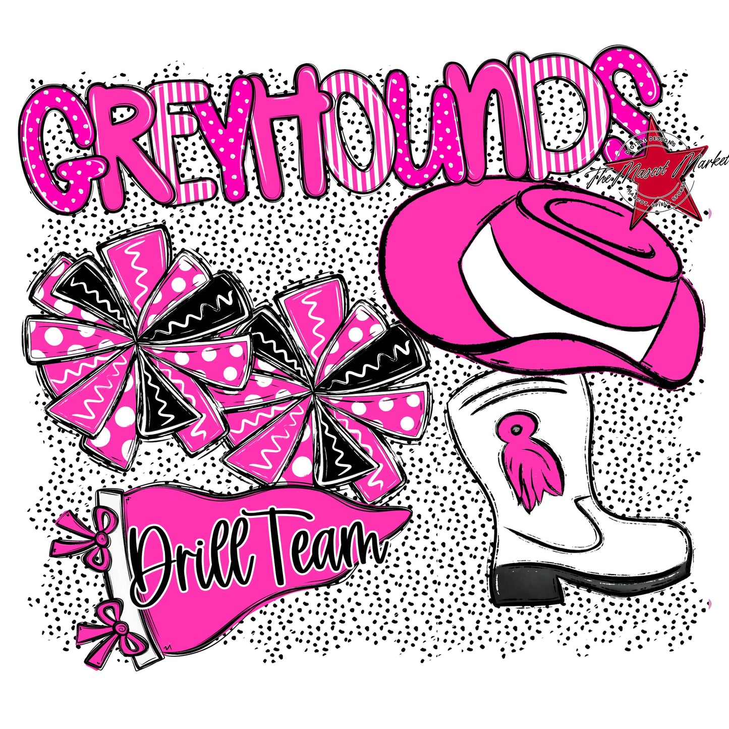 Greyhounds Drillteam Spirit-Pink