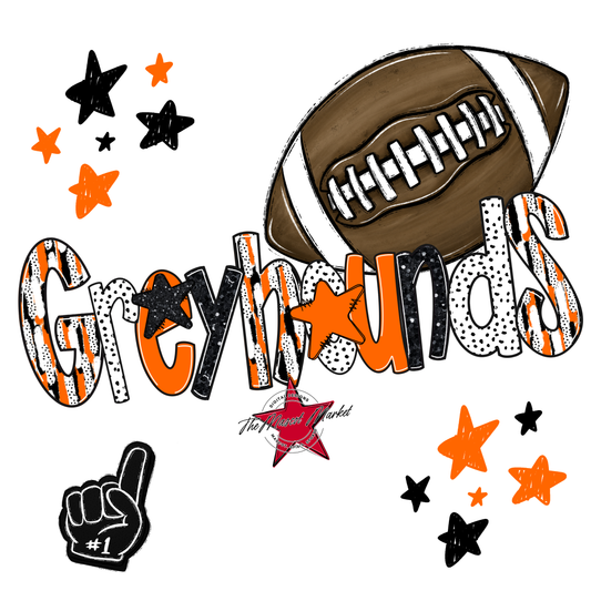Greyhounds Football Scrape-Orange