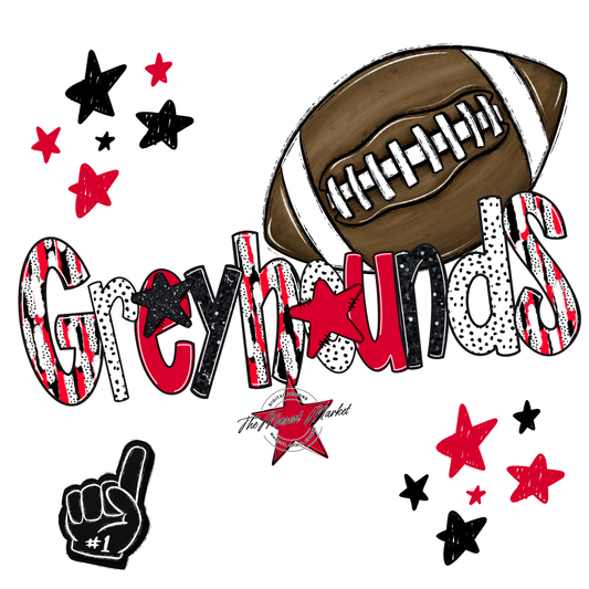 Greyhounds Football Scrape-Red