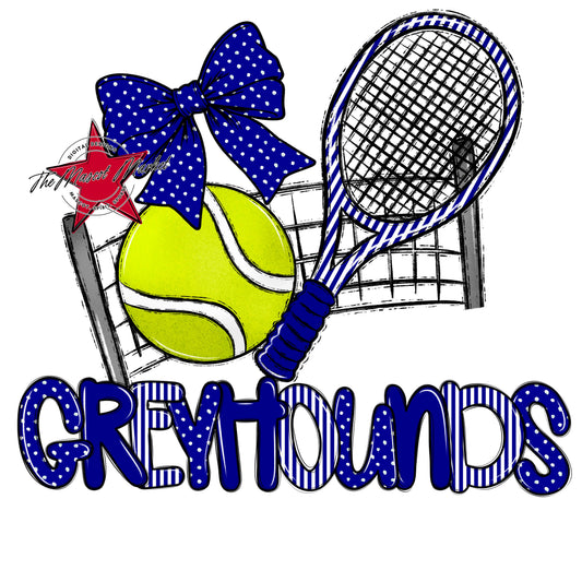 Greyhounds Tennis Spirit Design-Blue