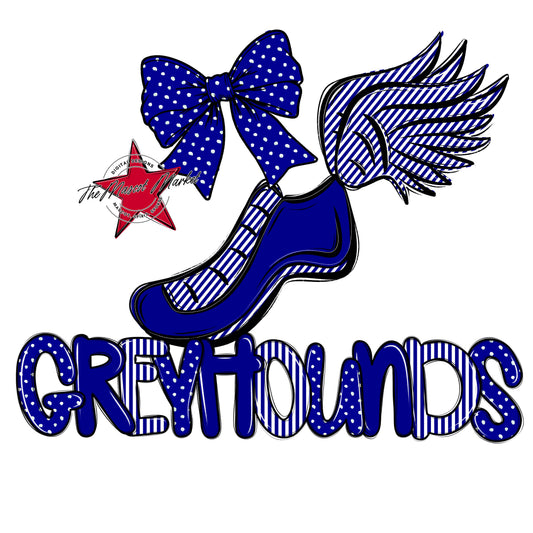 Greyhounds Track Spirit Design-Blue