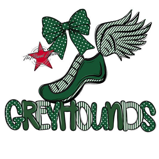 Greyhounds Track Spirit Design-Green