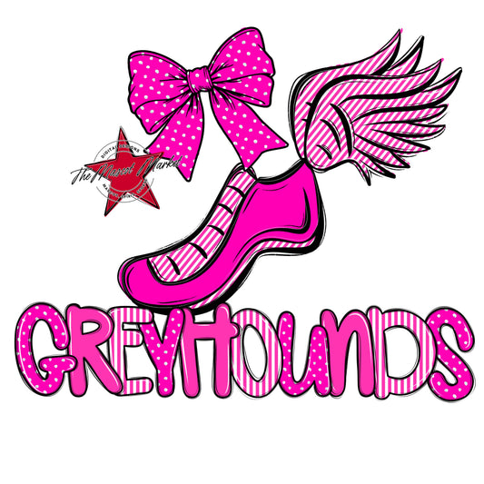 Greyhounds Track Spirit Design-Pink