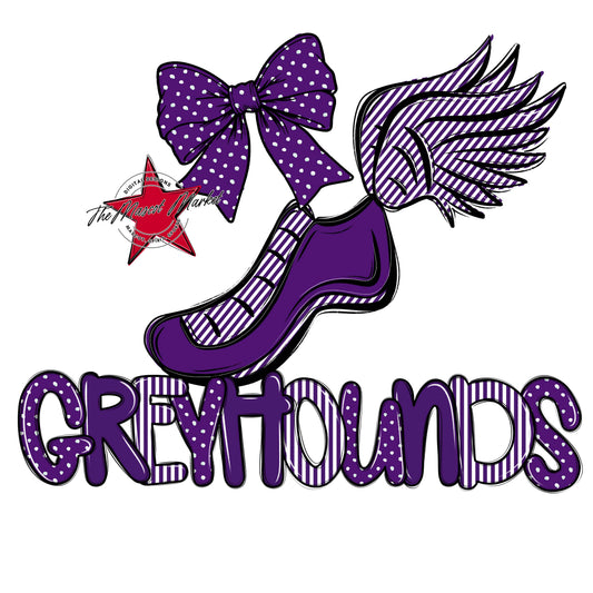 Greyhounds Track Spirit Design-Purple
