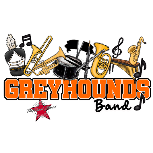 Greyhounds Varsity Band-Orange