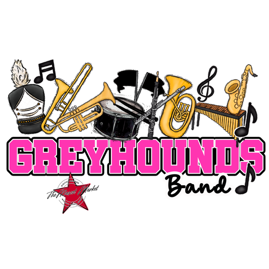 Greyhounds Varsity Band-Pink