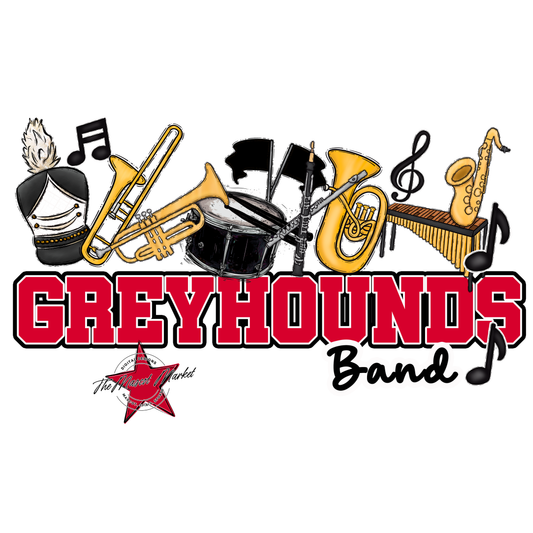 Greyhounds Varsity Band-Red