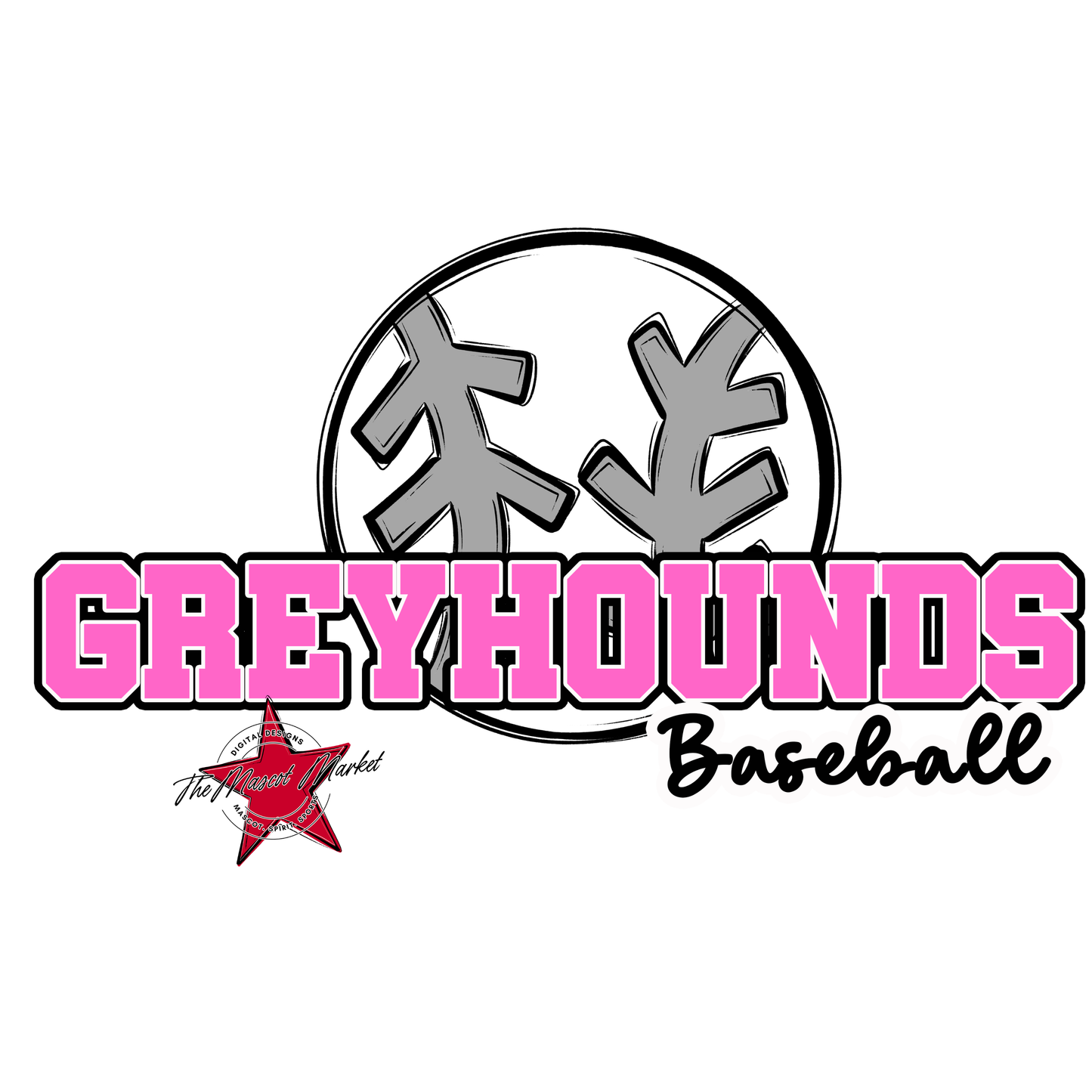 Greyhounds Varsity Baseball-Baby Pink