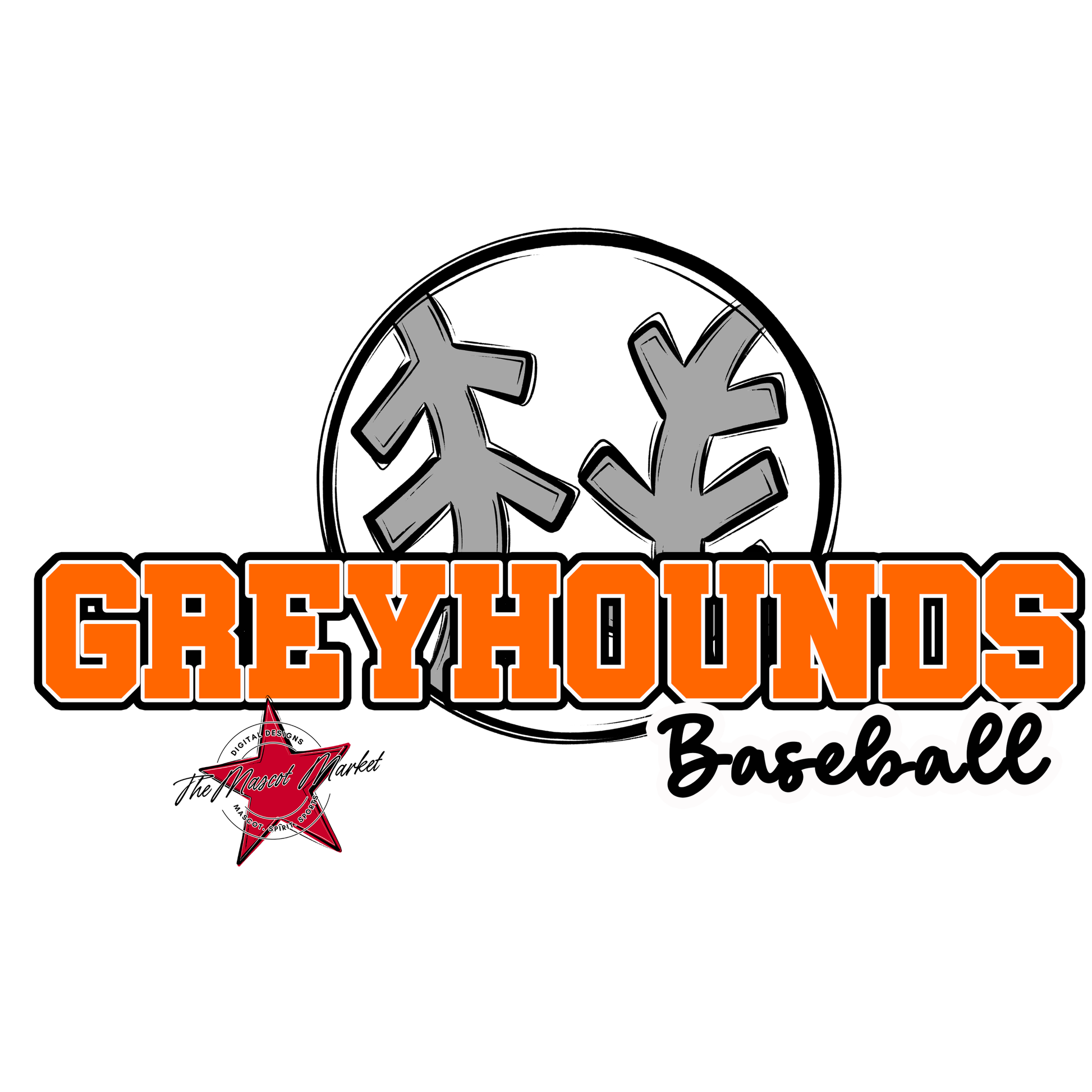 Greyhounds Varsity Baseball-Orange