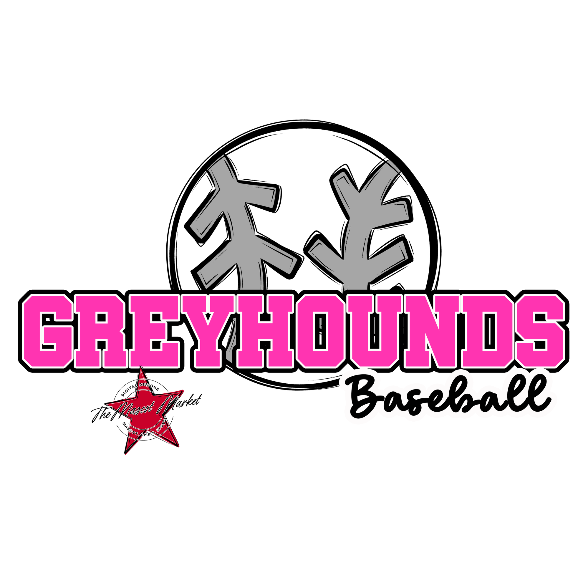 Greyhounds Varsity Baseball-Pink