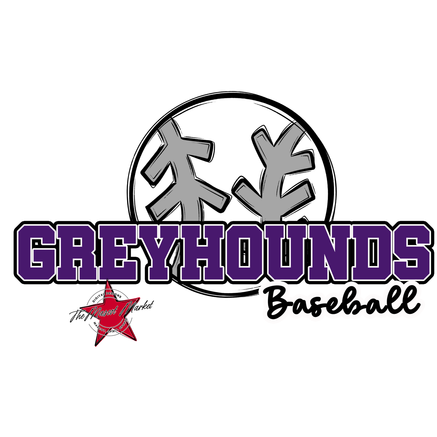 Greyhounds Varsity Baseball-Purple