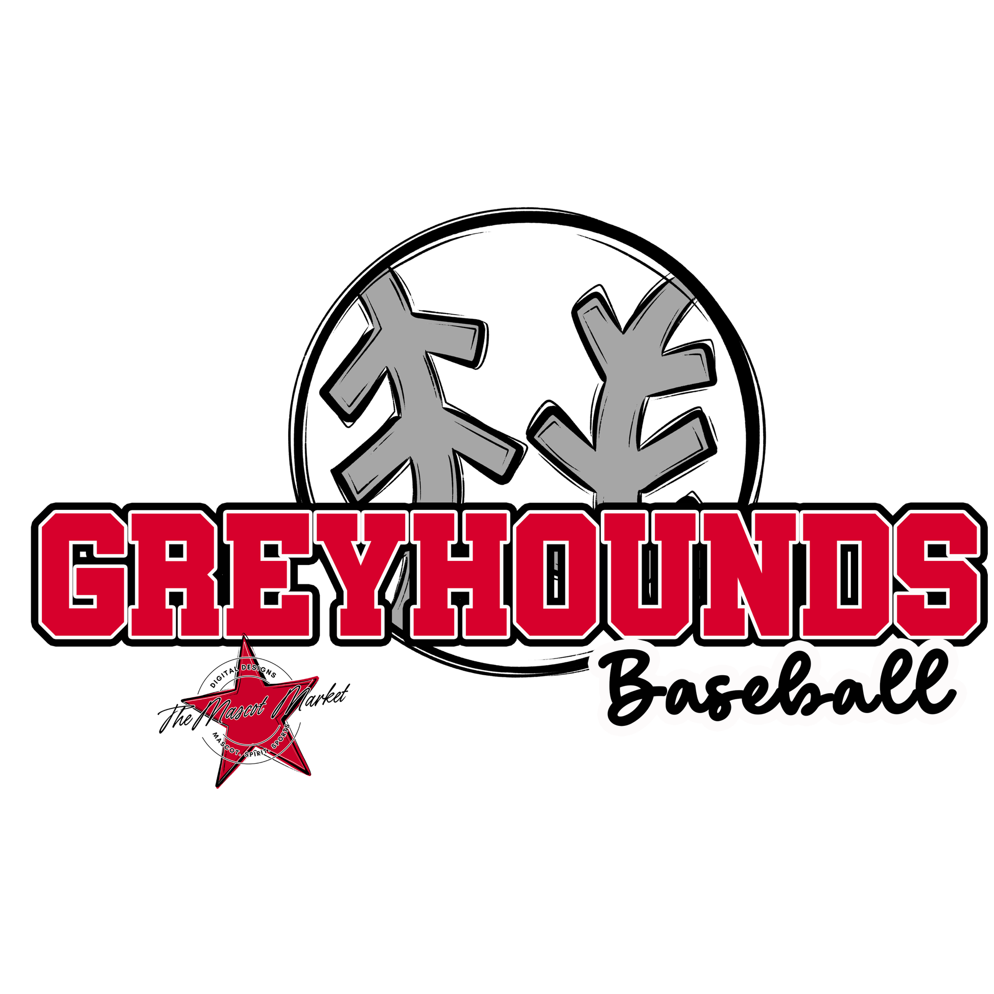 Greyhounds Varsity Baseball-Red