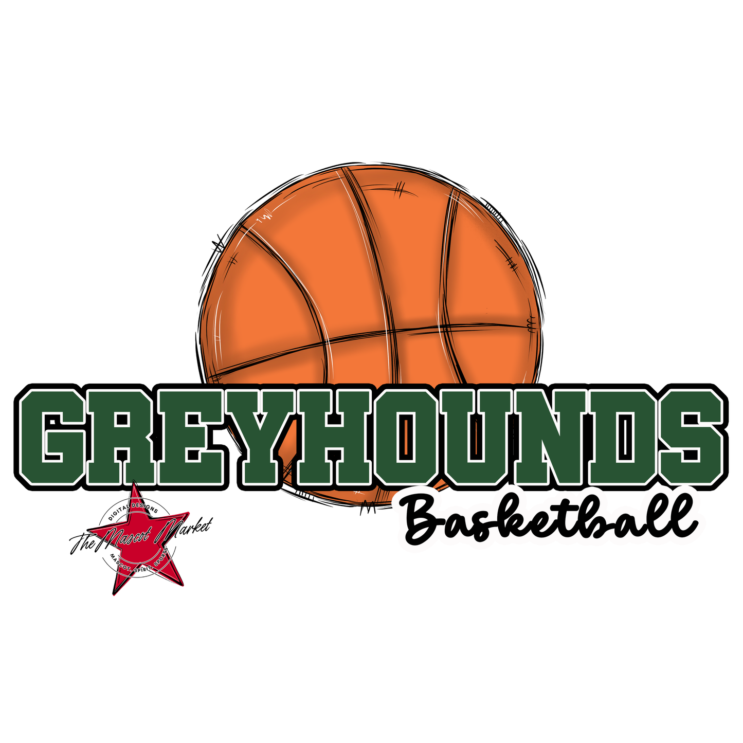 Greyhounds Varsity Basketball-Green