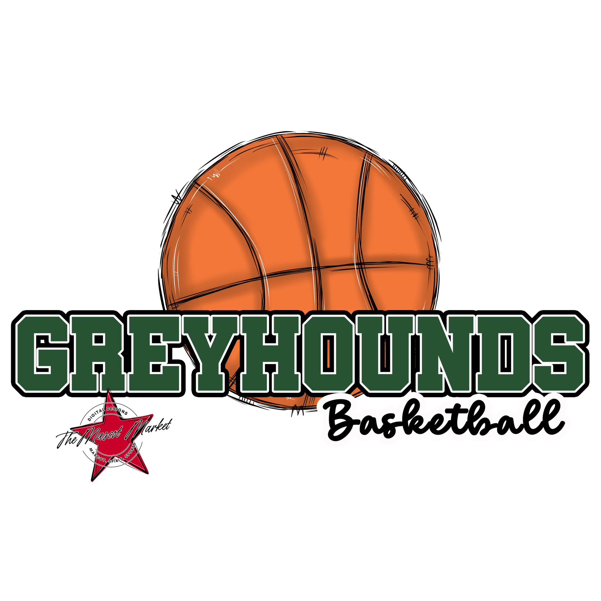 Greyhounds Varsity Basketball-Green