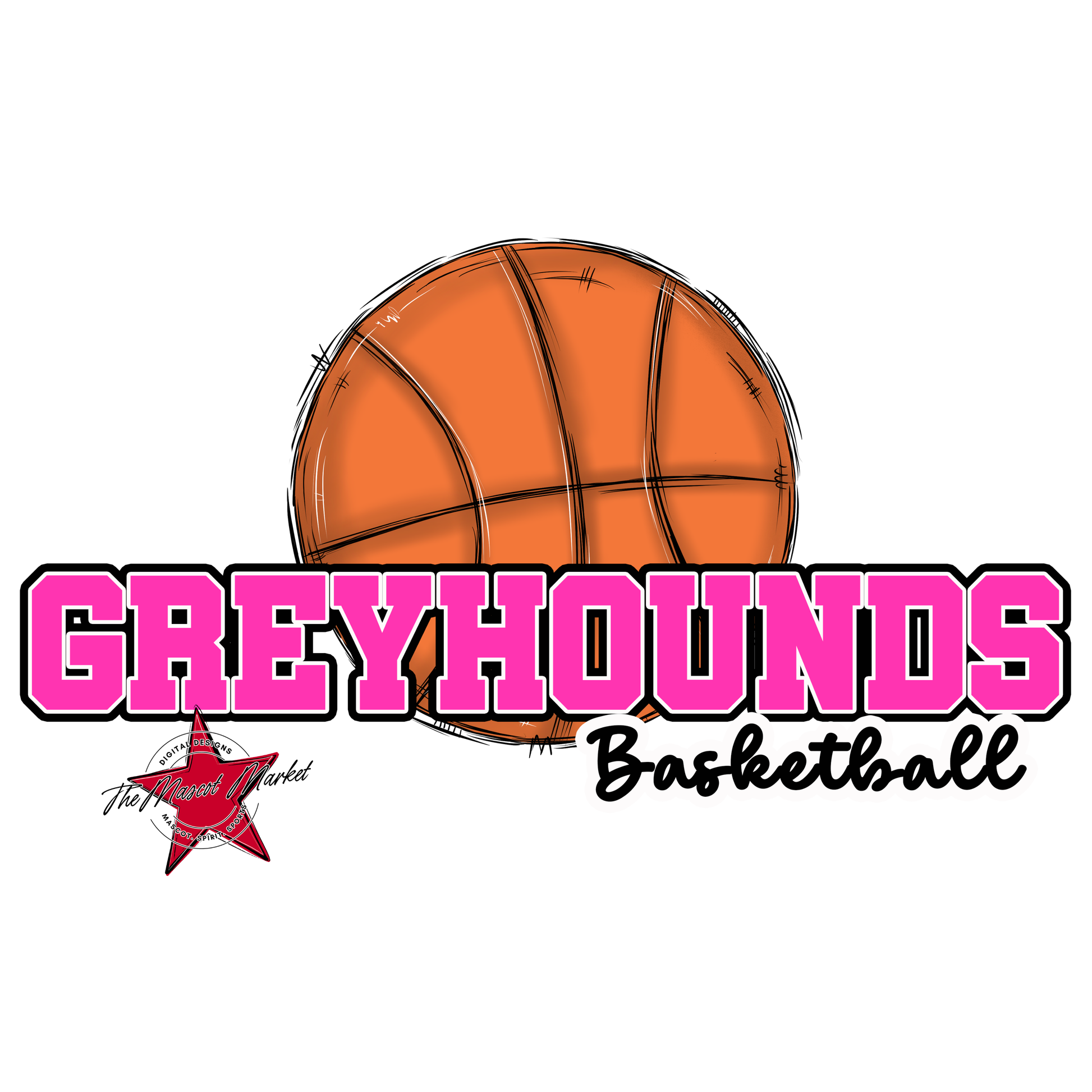Greyhounds Varsity Basketball-Pink