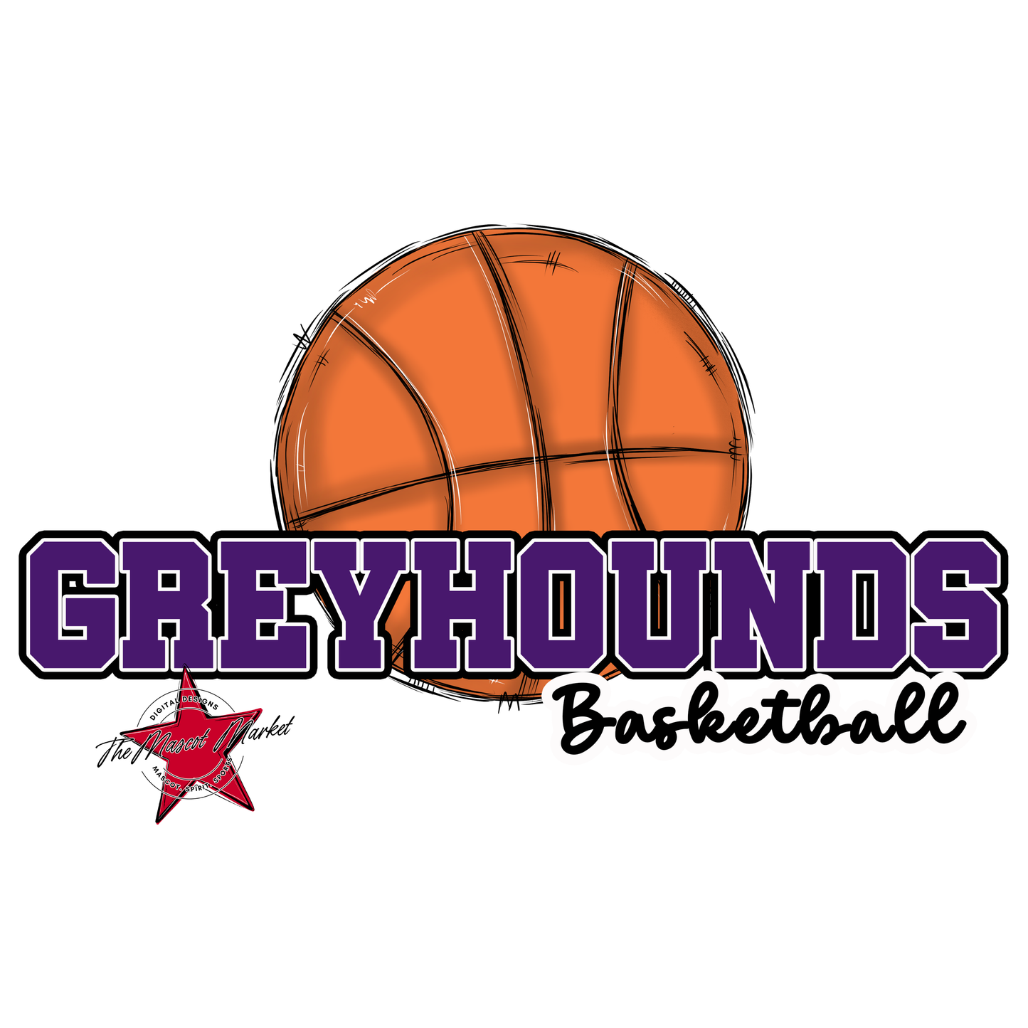 Greyhounds Varsity Basketball-Purple