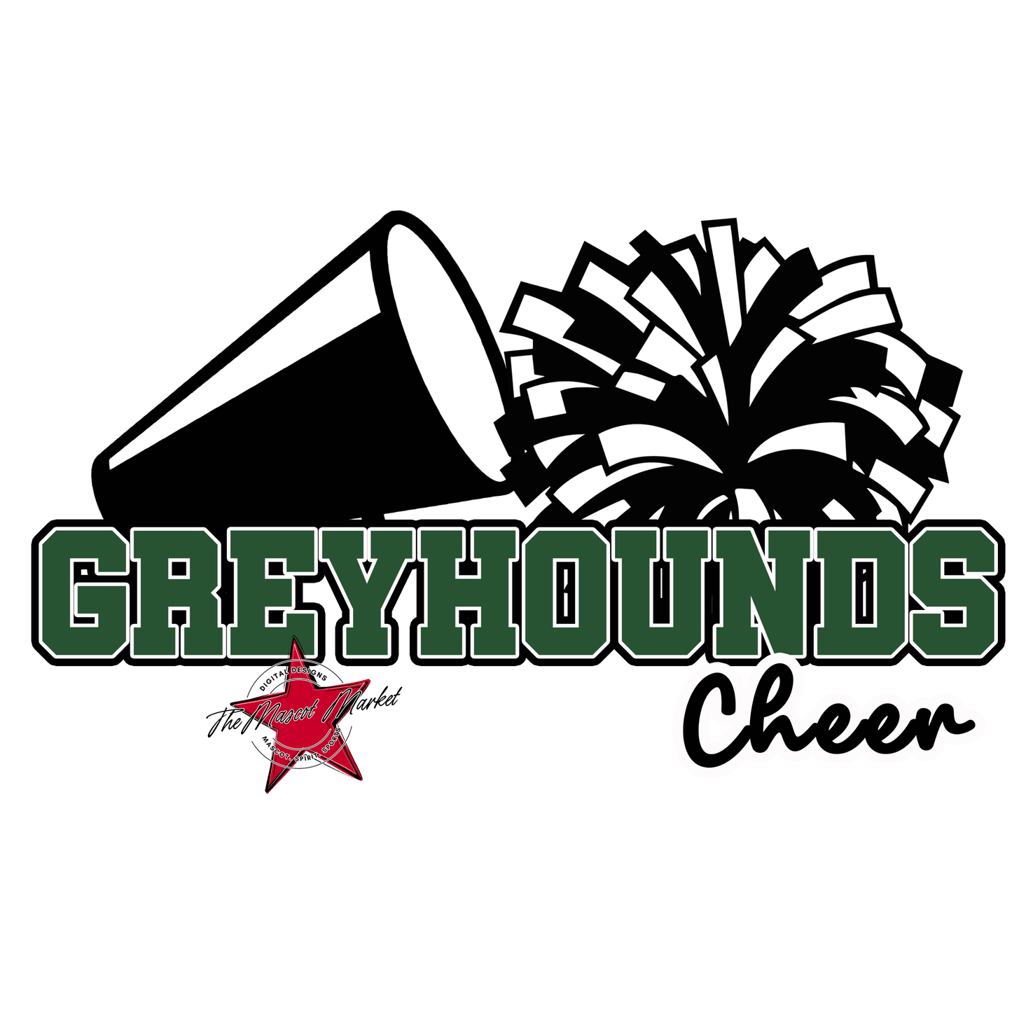 Greyhounds Varsity Cheer-Green