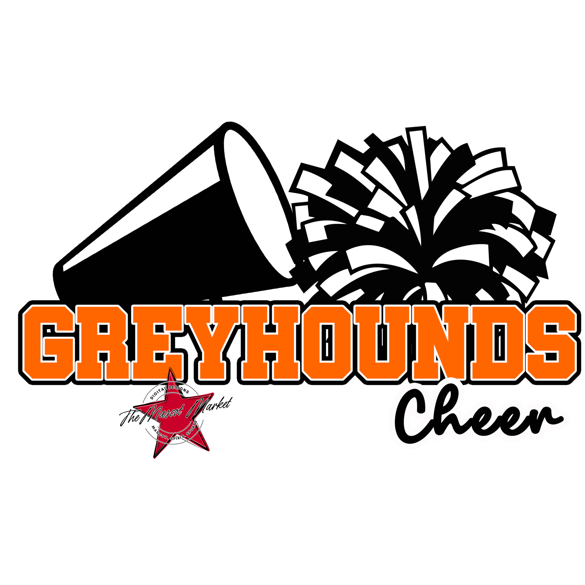 Greyhounds Varsity Cheer-Orange