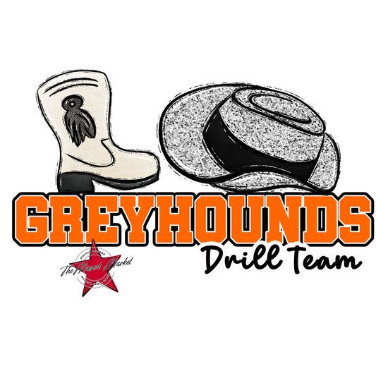 Greyhounds Varsity Drillteam-Orange