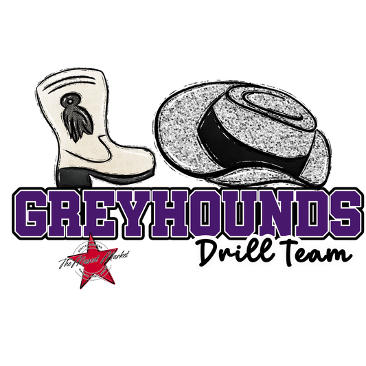 Greyhounds Varsity Drillteam-Purple
