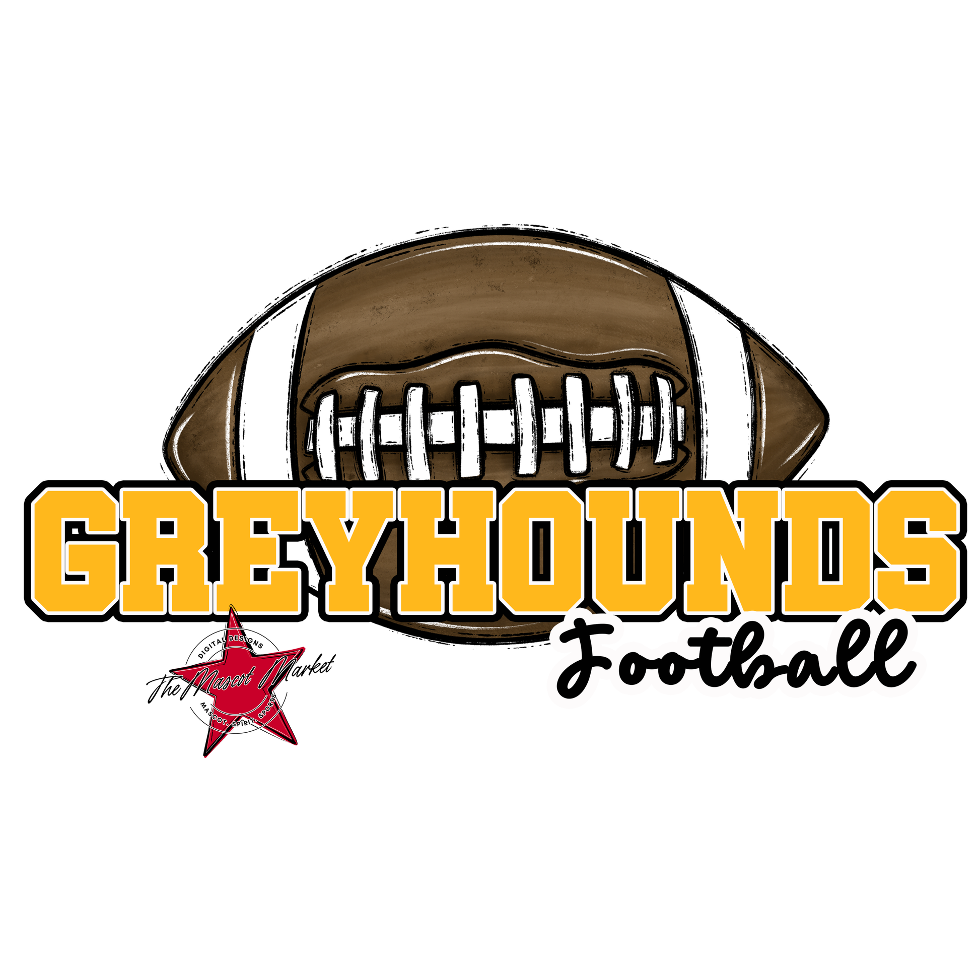Greyhounds Varsity Football-Yellow