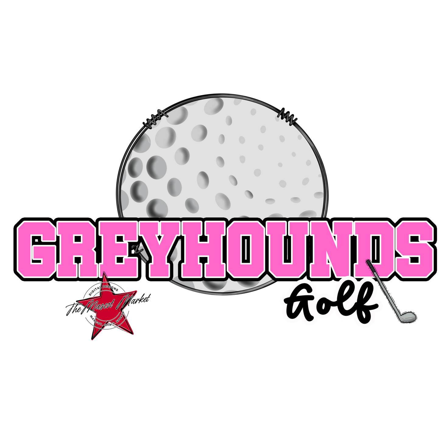 Greyhounds Varsity Golf-Baby Pink