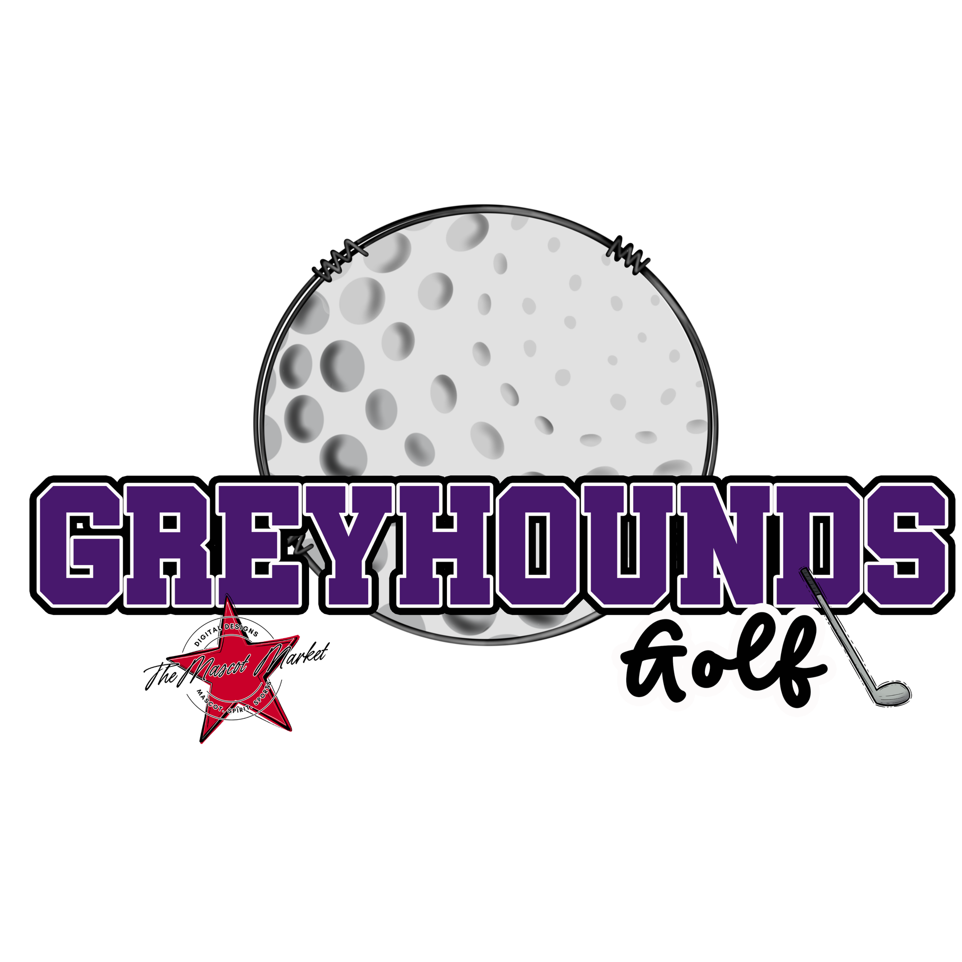 Greyhounds Varsity Golf-Purple