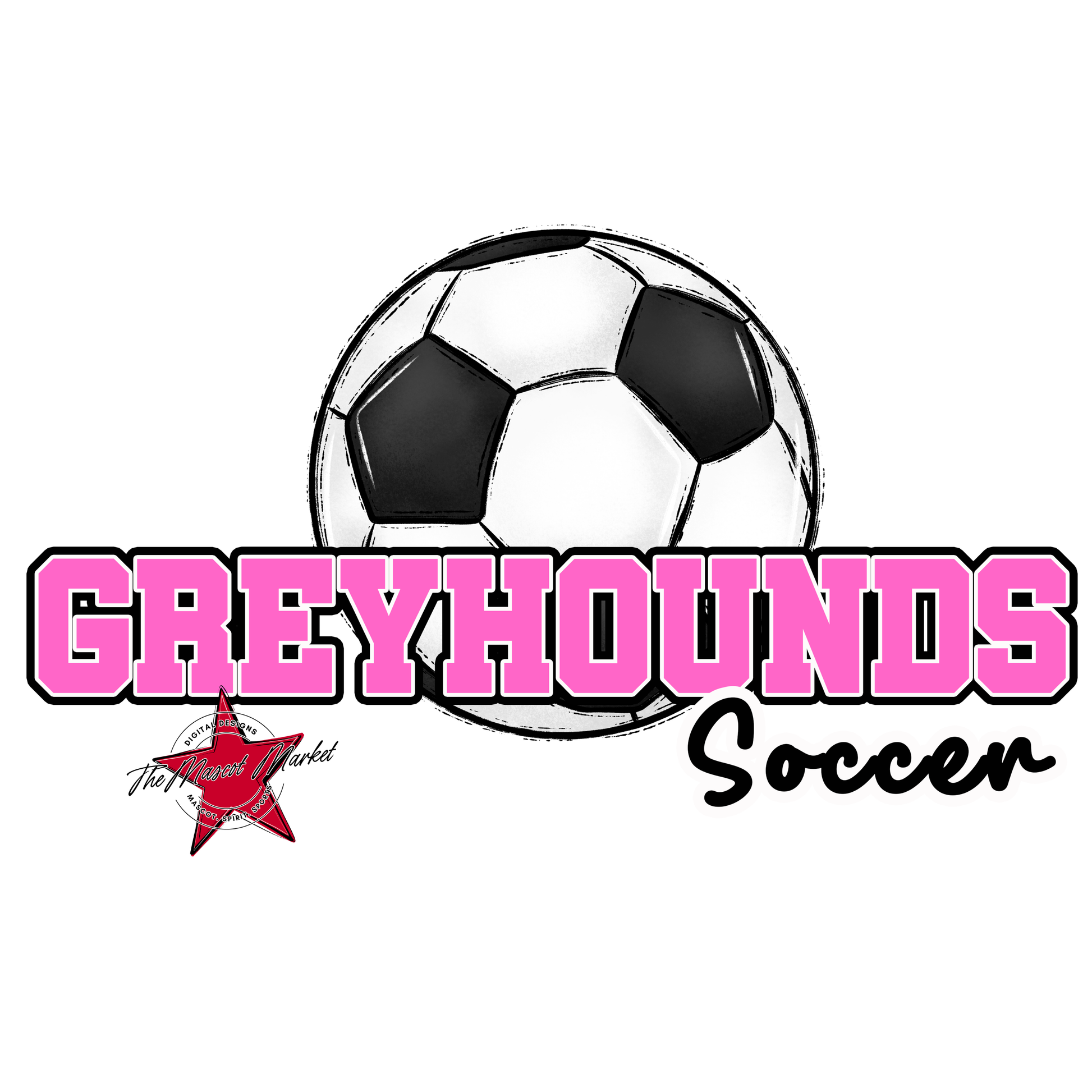 Greyhounds Varsity Soccer-Baby Pink