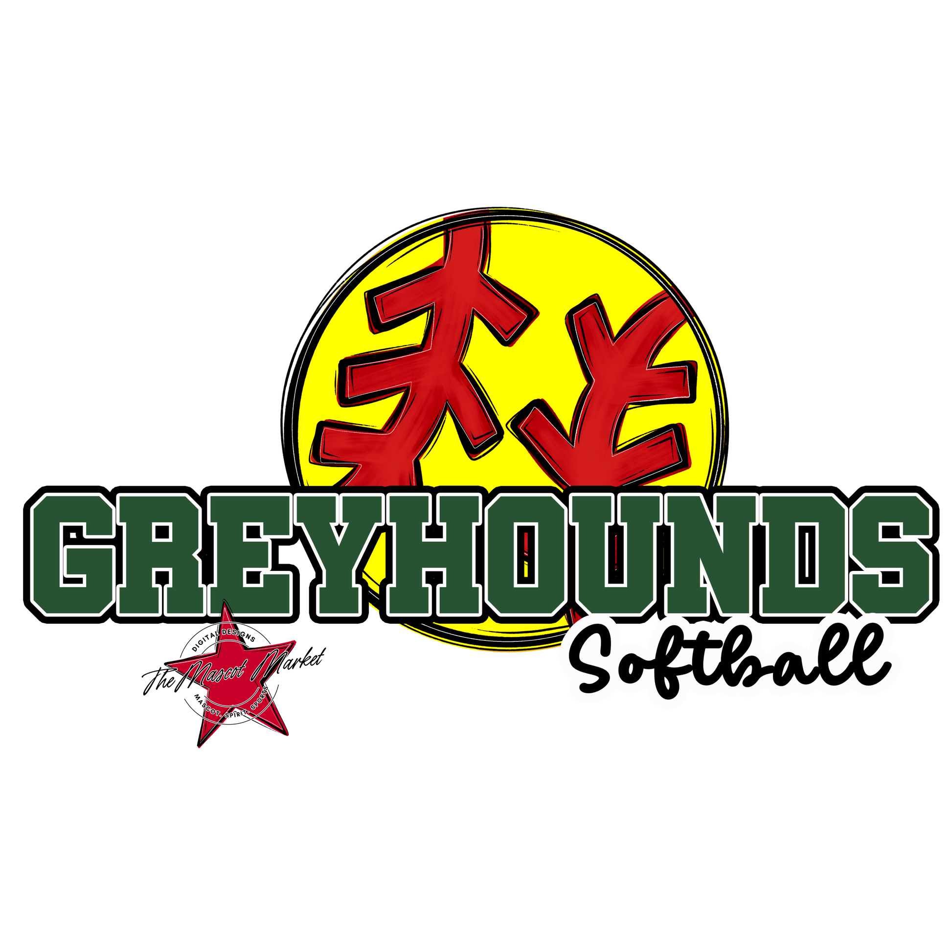 Greyhounds Varsity Softball-Green