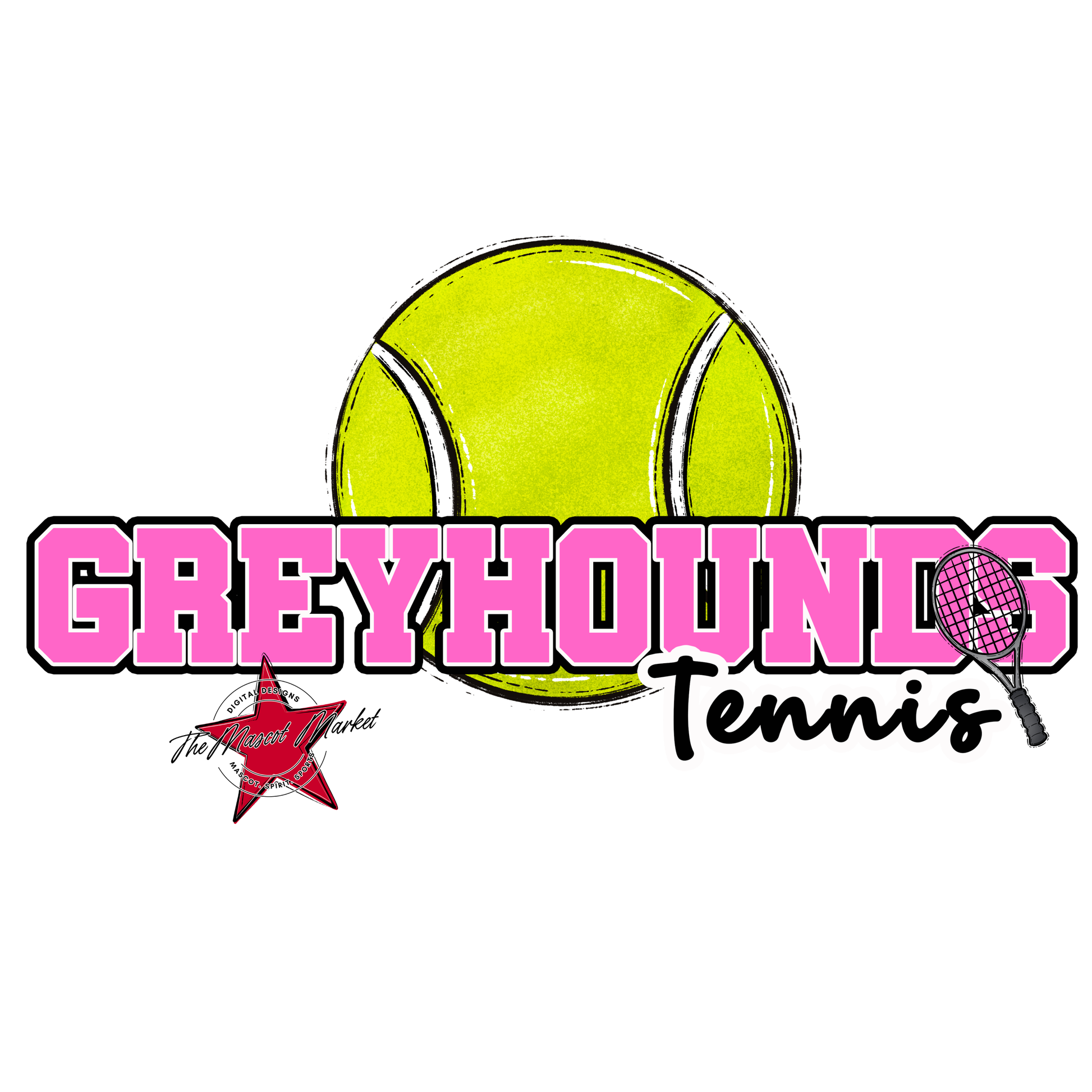 Greyhounds Varsity Tennis-Baby Pink