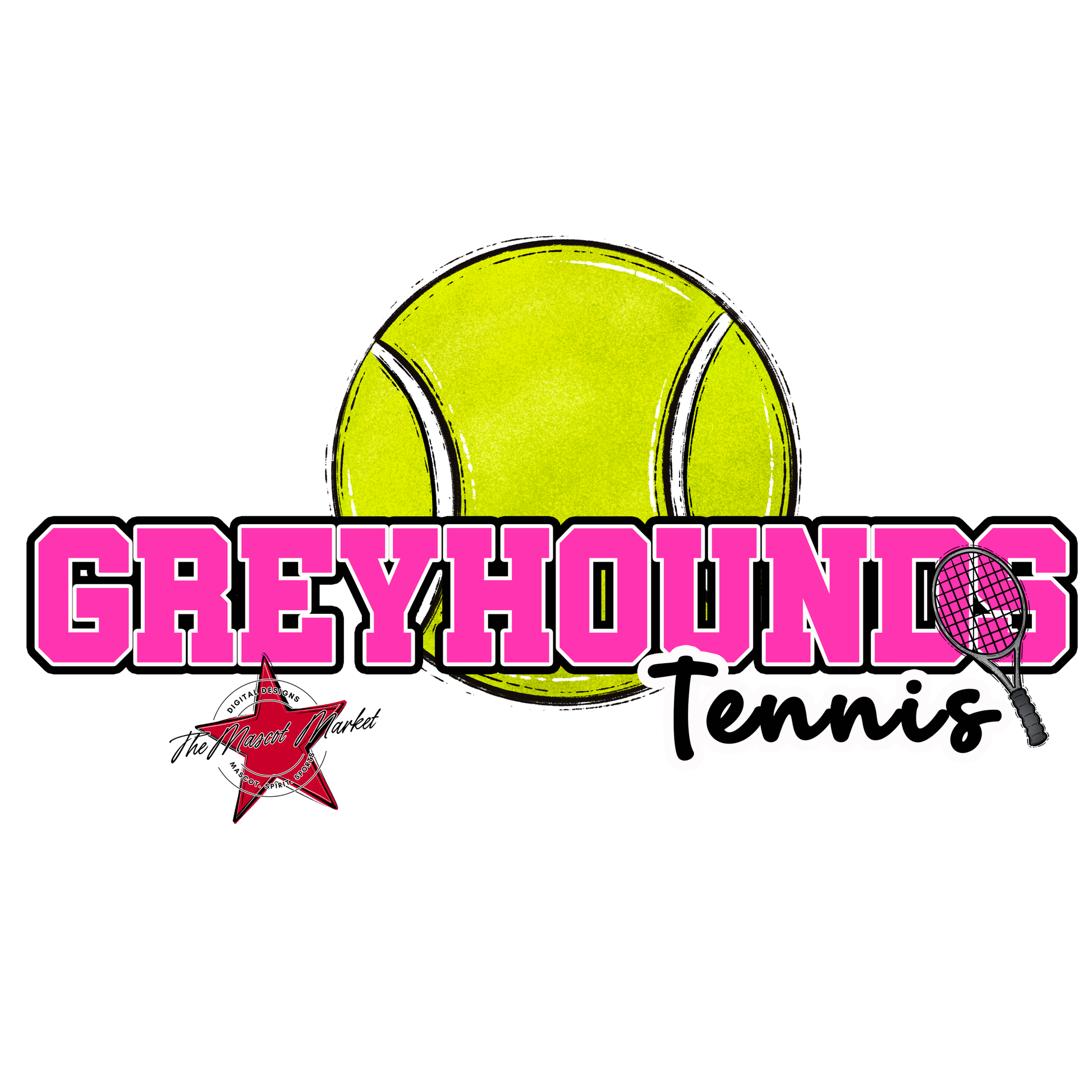 Greyhounds Varsity Tennis-Pink