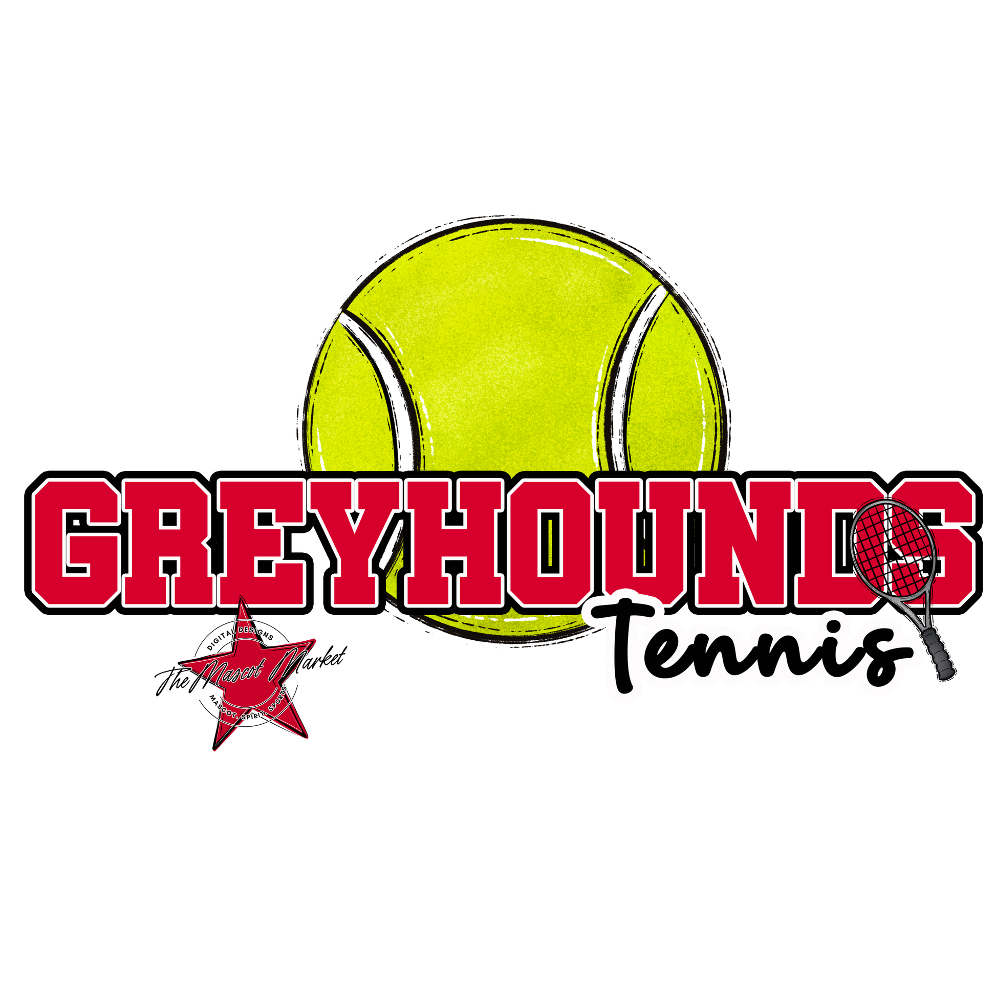 Greyhounds Varsity Tennis-Red