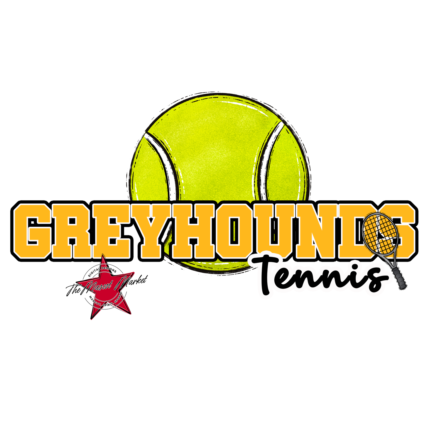 Greyhounds Varsity Tennis-Yellow