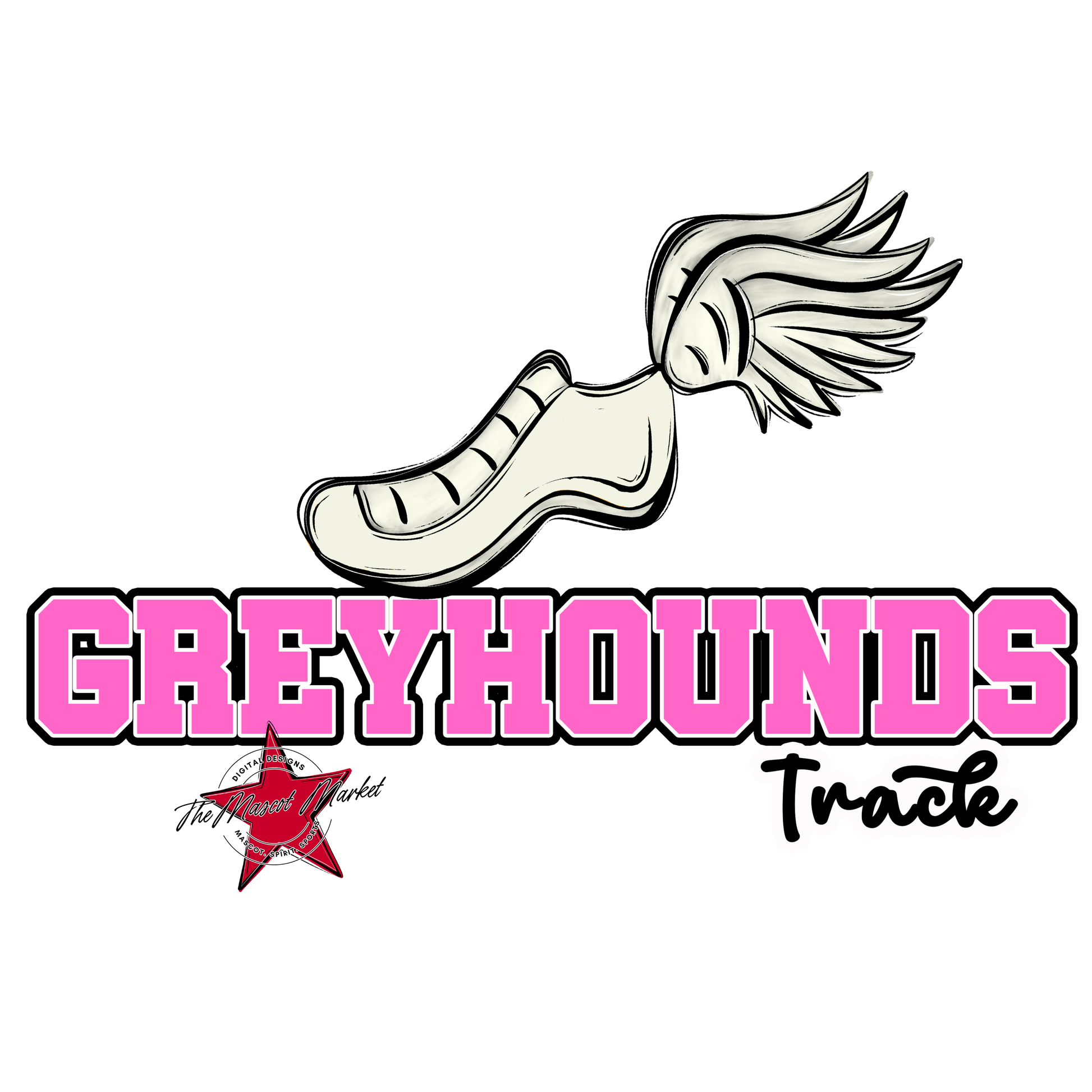Greyhounds Varsity Track-Baby Pink