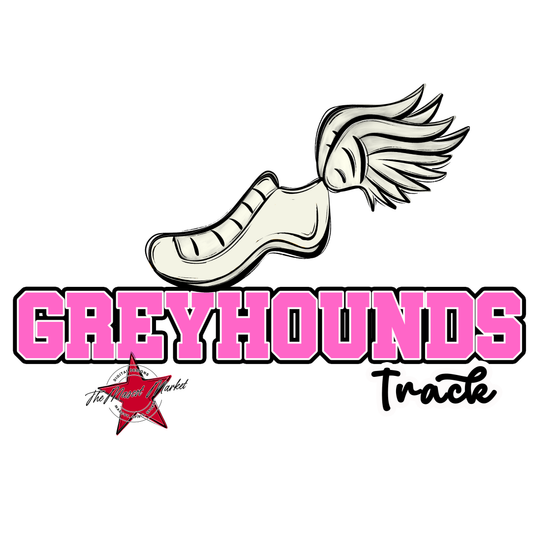 Greyhounds Varsity Track-Baby Pink