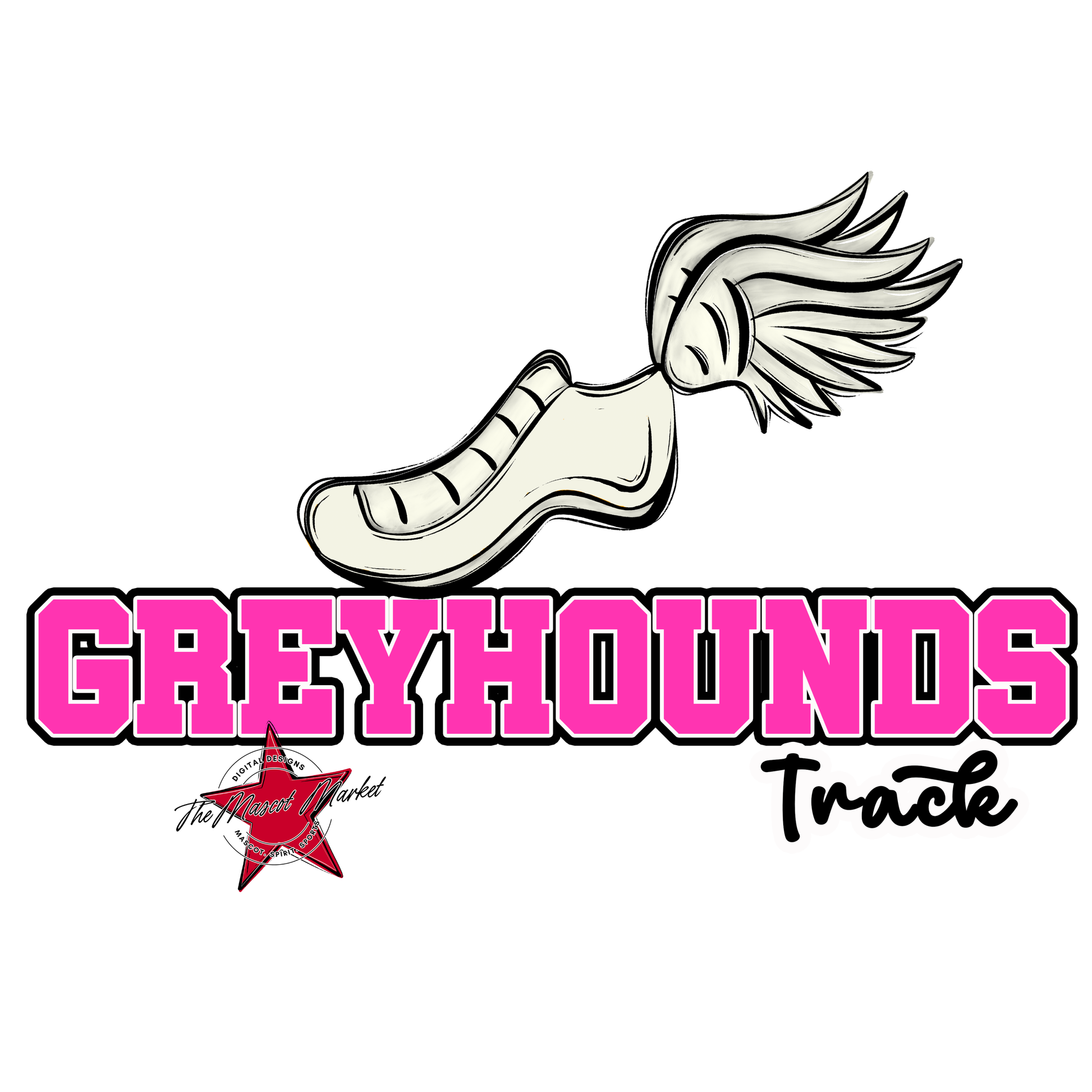 Greyhounds Varsity Track-Pink